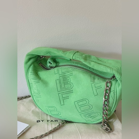 BY FAR Baby Cush Perforated Mini Shoulder Bag w/ Original Dust Bag - Picture 3 of 9